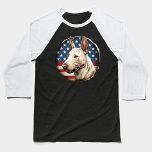 Bull Terrier 4th of July Baseball T-Shirt